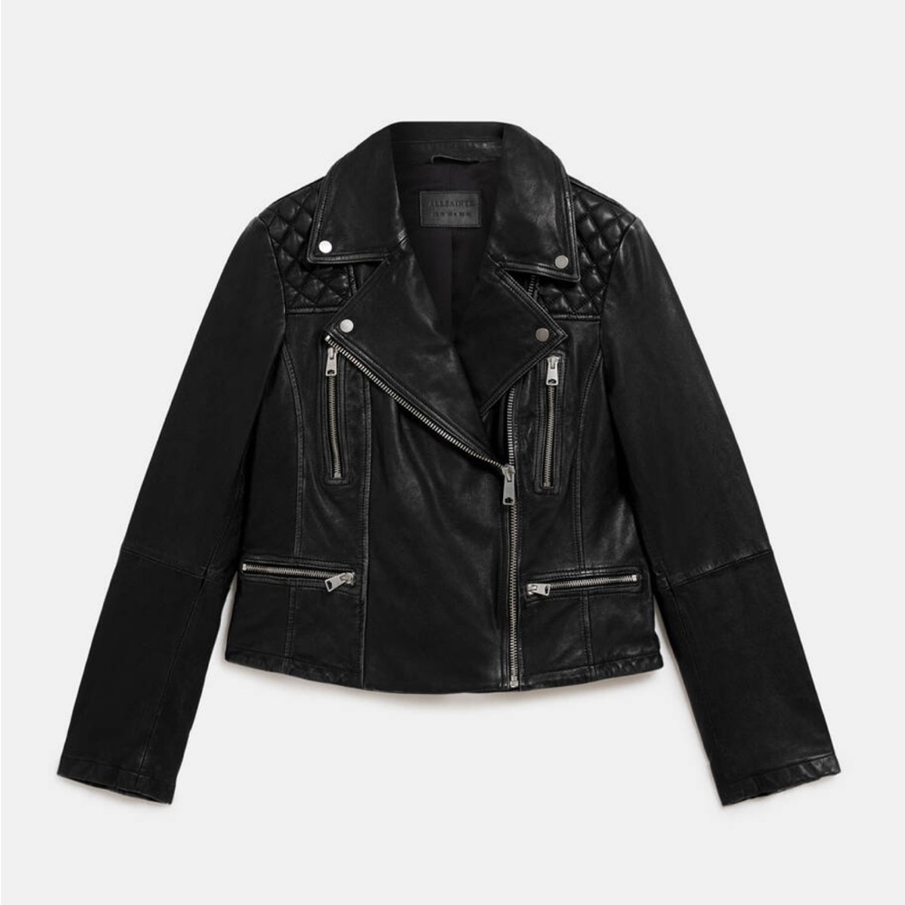 All Saints Black Leather Jacket